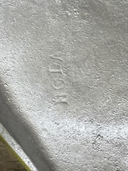 AS-IS Vtg HODA Wall Hanging Lamp Bellows Cast Aluminum Green Decor Hoda Lot 2