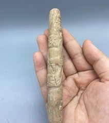 Large Pre Classic Jasper Stone Bactrian King Face Engraved Amazing Bead
