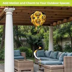 Briarwood Lane Summer Buzzing Sunflowers Hot Air Balloon Spinner 54×12