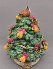 Fitz & Floyd 12 Days Christmas Five Golden Rings Lidded Limited Edition 2000