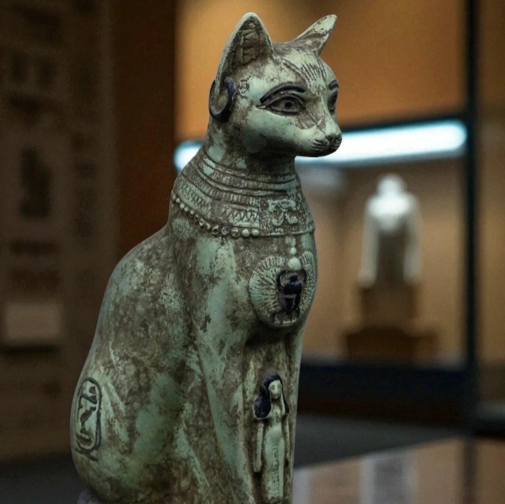 Egyptian Artifacts Rare Authentic Pharaonic Statue Of Egyptian Goddess Bastet BC