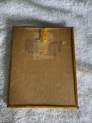 Vintage Silhouette Convex Bubble Glass Pictures 5″ x 4″