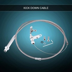 Stainless Steel Braided Kickdown Cable Detent Kick Down Assembly For TH350