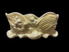 Vintage Belleek “Lilly of the Valley” Luster Trinket Dish Bowl, 7th Mark