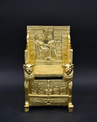 Rare Egyptian Antiquities golden throne chair throne of the king tutankhamun BC
