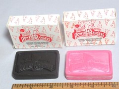 Vtg 90s Avon Kids Box Lot Mini Soaps Halloween Ghost Pumpkin & Power Rangers