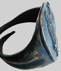 300 BC Ancient Greek Silver Ring Pluto of god who presides over the afterlife