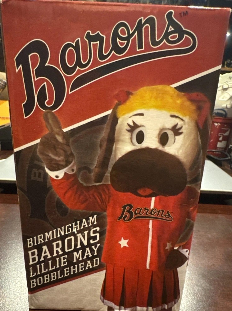 Birmingham Barons Lillie May Bobble Head Minor League Baseball with box