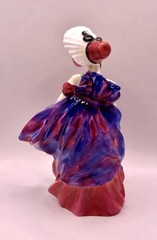 Vtg Royal Doulton Figurine Lady April HN 1958 Bone China England 7″ Pink Purple