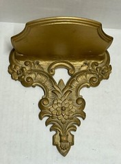 Vintage Syroco Wood Wall Shelf Ornate Design, Unknown Wall Shelf