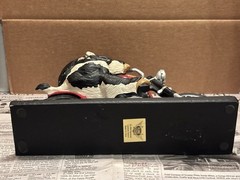 VTG Enesco Harley Davidson Motorcycle Parastone Cow Bull Holsteins Statue