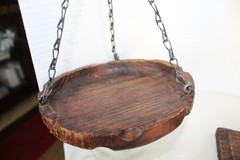 Hand-Carved Wooden Scales of Justice Balance Scale | Rustic Folk Art Decor
