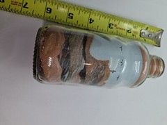 Vintage Southwestern Sand Art In A Bottle Lencois Brazil Souvenir Birds Cross