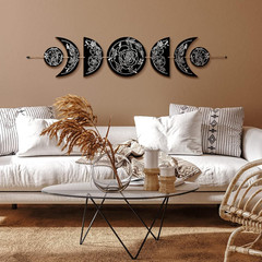 Boho Wall Decoration Moon Phases Wall Art Stars Moon Decoration Minimalist Room