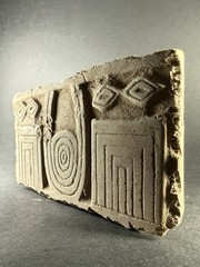 MUSEUM QUALITY ANCIENT N EASTERN STONE CARVED ALL SEEING EYE IDOL – CA 3000 BCE