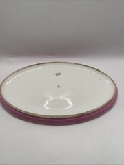 Antique 19th Century French Hand Painted Dresser Tray Gold Trim