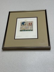 Jan Fleck Aquarius III 3 Signed Hand Colored Egyptian Embossed Numbered 133/150