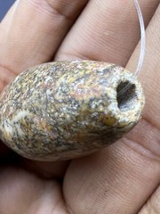 Genuine Old Ancient Natural Jasper Stone Rare Unique Bead From Central Asia