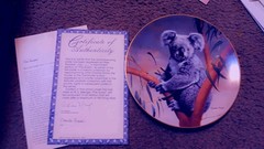 The Koala by Charles Frace Collector Plate 1990 WS George NaturesLovables Bradex
