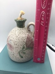 Original Parsley Pottery Magnolia￼ Kerosene Oil Lamp Fun