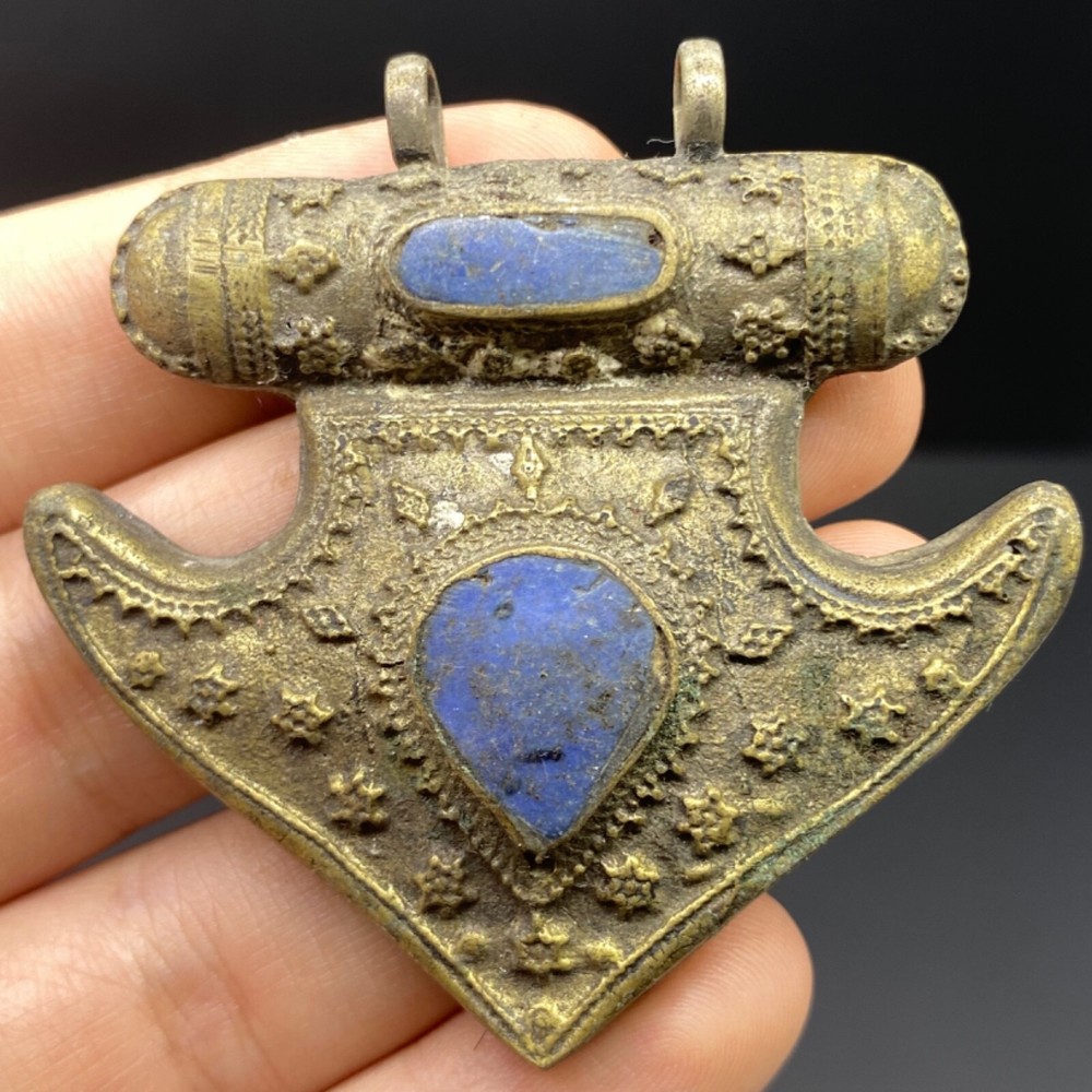 Afghanistan Wonderful Mix silver Amulet Pendant With Torquise stone
