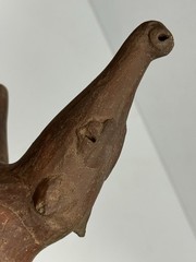 AUTHENTIC PRE-COLUMBIAN CHORRERA ANIMAL EFFIGY TRIPOD POTTERY BOWL, COSTA RICA