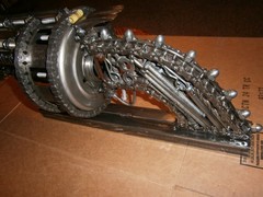 STEEL METAL ART MANCAVE DISPLAY