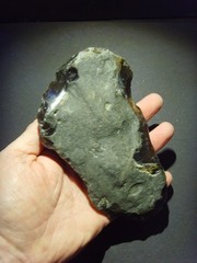 Lower Paleolithic – Large Acheulean ‘planular’ chopper c.450,000 BP.