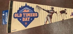 NY METS OLD TIMERS DAY PENNANT 2022 OTD CITI FIELD MLB BASEBALL BANNER