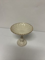 1975 Lenox Charleston Compote Gold Hand Decorated w/ 24-K Gold