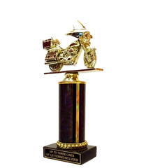 MOTORCYCLE TROPHY, BIKE AWARD, CHOPPER MOTORCYCLE SHOW TROPHY 4DC