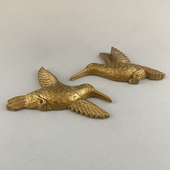 Vintage Homco Gold Plastic Wall Shelf Wall Sconce Candle Holders Birds Lot of 5