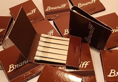 20 BRANIFF AIRWAYS 1928-82 matchbook lot vtg aviation airplane jet airline sign