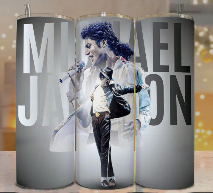 Billie Jean Live Stainless Steel Tumbler & Metal Straw – 20 oz Michael Jackson