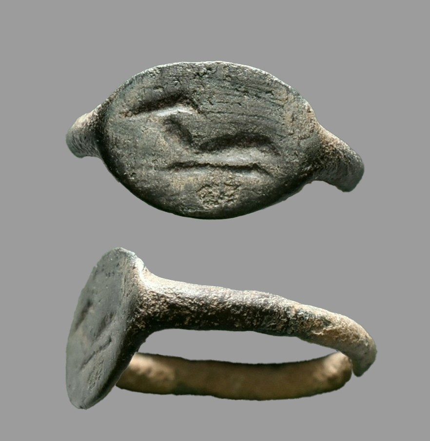 Ancient Masopotamia Ibex Signet Ring Near Eastern Seal Animal 600BC Authentic
