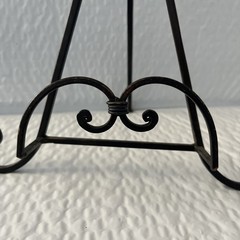Vintage Wrought Iron Display EASEL HOLDER STAND for Picture or Book 12”x 10”