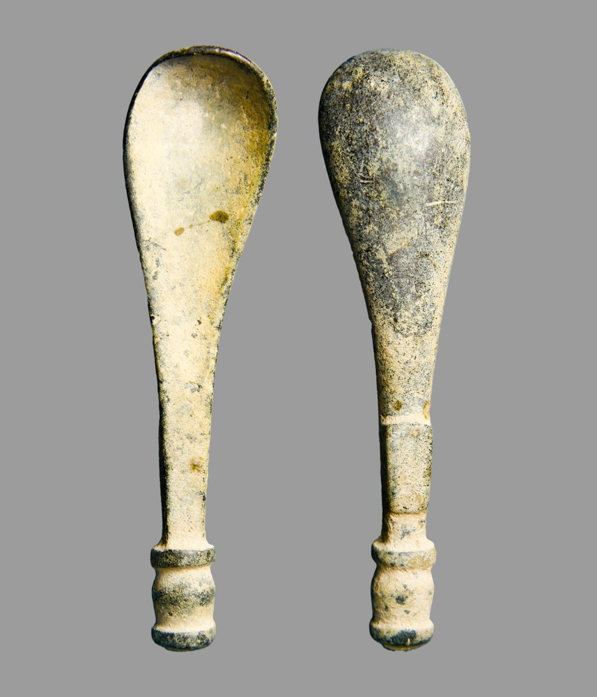 Ancient Hellenistic Bronze Ritual Spoon Magical Apothecary Tool 300BC Authentic