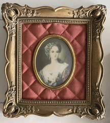 Set of VTG Victorian Cameo Of An Unknown Lady Sir William Charles Ross R.A Frame