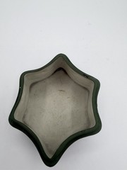 💚🏺 Vintage German Jasperware‑Style Green Trinket Box – Neoclassical Relief