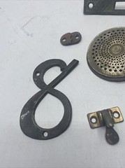 Metal Detector Finds Lot Number 8 Funnel? Latch Door Brass? MK