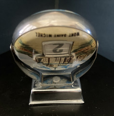 Vintage Mont Saint Michel Perpetual Flip Chrome Desk Calendar France