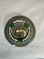 Irish Porcelain Miniature Plate 4.75″ Green Made in Ireland Decorative
