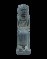 Rare Ancient Egyptian Antiques Goddess Sekhmet Seated Statue Figurine BC