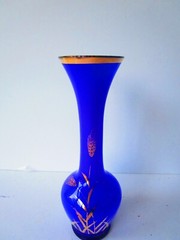 Vintage Enesco Japan Cobalt Blue over White w/ gold design Excellent condition