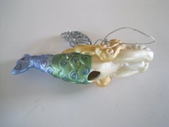 Mermaid Ornament Light Cover Unbranded 5″ GUC