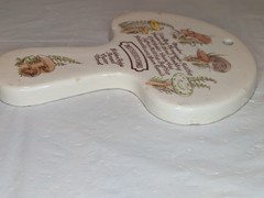 Mushroom Ceramic Wall Decor/Spoon rest Avon Hand-Painted 1980 Mushroom Shrooms