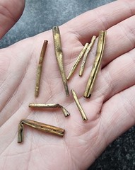 Medieval Tudor Aiglets Shoe Lace Ends c 15th / 16thc Antique Detector Find (3)