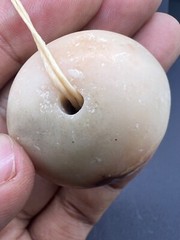 Rare Ancient Old Alabaster Stone Bactrian Bead From North Afghanistan
