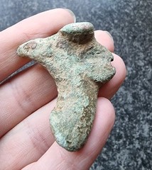 Rare Roman Candlestick Holder Zoomorphic Antique Metal Detecting Find AD 100-300