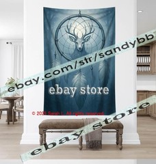 Deer Dreamcatcher Tapestry 3D relief look Wall Art decor 39X59 in